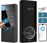 Devo G3 Wi-fi Smart Deadbolt With Fingerprint, 6-IN-1 Keyless Entry Door Lock. Fixed Price $49.33.
