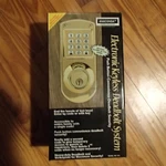Electronic Keyless Deadbolt System - Anaconda, Push Button Security. Fixed Price $14.99.