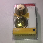 Honeywell Single Cylinder Polished Brass Deadbolt. Fixed Price $20.00.