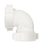Plumb Pak PP55-5W Poly White 90 Deg. Drain Pipe Elbow 1-1/2 Dia. In. Slip Joint. Fixed Price $8.60.