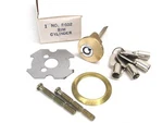 New! Taylor Brass Rim Latch Cylinder Lock, No. B602. Fixed Price $9.99.