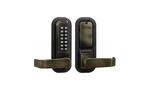 Mechanical Keyless Lever Lock With Passage Single Combination Antique Brass. Fixed Price $306.48.