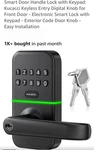Smart Door Handle Lock With Keypad: Kucacci Keyless Entry Digital Knob. Fixed Price $49.98.
