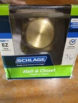 Schlage Bowery F40 V Bwe 608 Passage Knob Collins Trim Satin Brass. Fixed Price $20.00.
