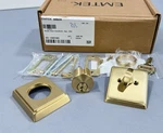 Emtek 8468US4 Rectangular Brass Single Cylinder Deadbolt - Satin. Fixed Price $65.00.