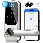Smart Lock With Handle & Fingerprint Keyless Entry Deadbolt For Front Do. Fixed Price $76.38.