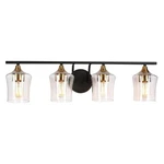 Zevni Modern Seeded Glass Serevo 4-LIGHT Vanity # A04503 New. Fixed Price $69.93.