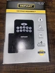 Defiant Radius Matte Black Single Cylinder Electronic Keypad Deadbolt Lock. Fixed Price $14.00.