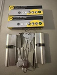 Yale Superior Euro Cylinders X2 Keyed Alike 40/55MM (95MM) KM3550-NP-KA. Fixed Price $19.98.