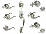 Satin Nickel Door Lever Locks Handle Passage Privacy Keyed Entry Brushed. Fixed Price $166.45.