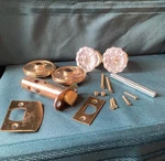Copper Mountain Hardware /fluted Glass Door Knob 2 Passage Sets Victorian Brass. Fixed Price $45.00.