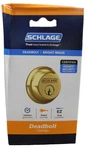 Schlage B60N 505 Single-cylinder Deadbolt Bright Brass Finish. Fixed Price $29.95.