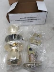 Mfs Supply Polished Brass Entry Lock Adjustable Backset Latch W/ 2 Keys. Fixed Price $15.99.