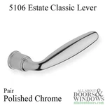 Baldwin Classic Indoors Estate 5106 Levers Polished Chrome Handles. Fixed Price $97.50.