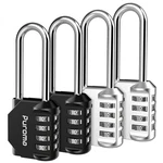 Puroma 4-PACK 2.6" Long Shackle 4-DIGIT Outdoor Waterproof Combination Lock. Fixed Price $31.59.