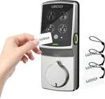 Lockly Secure Plus Rfid Card Smart - Keyless Entry Door Pin Genie. Fixed Price $159.95.