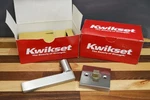 Of Two Kwikset Halifax Square Dummy Door Levers 157 Hfl Satin Nickel. Fixed Price $32.95.
