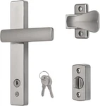 Ideal Security El Keyed Storm Door Lever Mount Latch With Deadbolt Satin Chrome. Fixed Price $6.95.