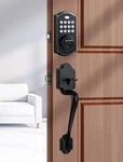 Elamor M19 Front Door Lock Set, Keyless Entry Deadbolt, Easy-to-install Bronze. Fixed Price $88.30.