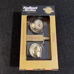 Brand New Kwikset Ultramax Signatures Titanium Alloy Deadbolt Lock Nib. Fixed Price $20.00.