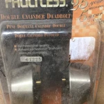 Nos Faultless DB62 Double Cylinder Dead Bolt Door Lock Finish. Fixed Price $25.00.