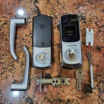Ultraloq UL3 Fingerprint & Touchscreen Smart Lock - Satin Nickel Preowned. Fixed Price $34.99.