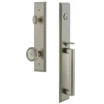 Grandeur Carre Solid Brass Rose Keyed Entry Single Cylinder Full Plate. Fixed Price $350.00.