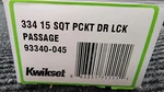Kwikset Square Passage Hall/closet Pocket Door Lock Satin Nickel 334SQT-15. Fixed Price $17.75.