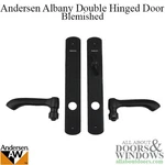 Andersen Albany Double Active/passive Hinged Door Hardware Black - Blemished. Fixed Price $170.00.