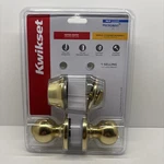 Kwikset Keyed Entry W/ Single Cylinder Deadbolt Polo Polished Brass 96900-250. Fixed Price $18.99.