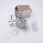 Emtek Square Deadbolt Single Cylinder Polished Nickel 8469US14. Fixed Price $84.99.
