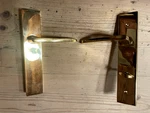 Emtek 14B3 Multi-point Lock Lever Set 2 X 10 Door Config Lh Unlacquered Brass. Fixed Price $99.00.