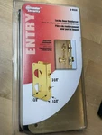 Defender Security U-9559 Door Reinforcer Combo, 1-3/8" Thick By 2-3/8" Brass New. Fixed Price $23.00.