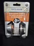 Gate House Double Cylinder Deadbolt Aged Bronze Finish # 0118011 New. Fixed Price $9.99.