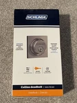 Schlage Collins Single Cylinder Satin Nickel Deadbolt. Fixed Price $29.99.