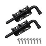 2 Packs 6 Inch Spring Loaded Barrel Bolt Latch Pin, Heavy Duty Steel Sliding .... Fixed Price $16.67.