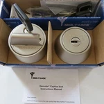 Mul-t-lock Mtl 800 Hercular Double Cylinder Captive Key Deadbolt Nickel Satin. Fixed Price $399.00.