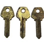 3 Curtis CO98 CO-98 Key Blanks Nos Uncut Usa Corbin Locks 59C1 Section. Fixed Price $7.95.