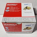 Shield Security Deadbolt Single Cylinder Lockset Door Polished Brass -keyed. Fixed Price $13.77.