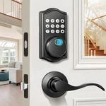 Loucegl Keyless Entry Door Deadbolt Handle Setfingerprint Smart Locks For. Fixed Price $89.06.