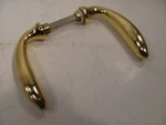 Ws Izerwaren 12.J49 Polished Gold Lever Handle Set 9MM Yacht Quality 211376. Fixed Price $110.00.