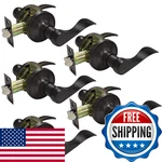 Gobrico Passage Levers Oil Rubbed Brozne For Interior Door Hall Closetwave. Fixed Price $169.91.