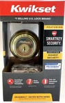 Kwikset Double Cylinder Deadbolt Smartkey & Microban Polished Brass 99850-071. Fixed Price $24.95.