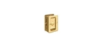 Hd Pocket Lock, Adjustable, 3-1/4" X 2-1/4" Privacy In Pvd Polished Brass. Fixed Price $41.63.