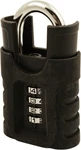 Fjm Security SX-875 4-DIAL Combination Padlock Shrouded Shackle Blk New. Fixed Price $14.00.
