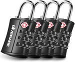 4 Pack Tsa Approved Travel Luggage Locks, Combination Small, Black. Fixed Price $13.31.