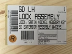 Andersen Gliding Door Left Hand Exterior Keyed Lock (part #2573073). Fixed Price $140.00.