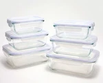 Locknlock 6-PC Glass Rectangle Bakers,vented Lids,food Storage, Clear, K97527. Fixed Price $39.95.
