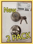 2 Kwikset 660 Smt Rcal Single Cyl Deadbolt Smartkey Satin Nickel 90130-150. Fixed Price $32.99.