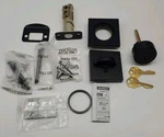 Kwikset 158 Sqt 514 Smt Rcal 5303 Matte Black-color Keyed Sole Cylinder Lockset. Fixed Price $18.00.